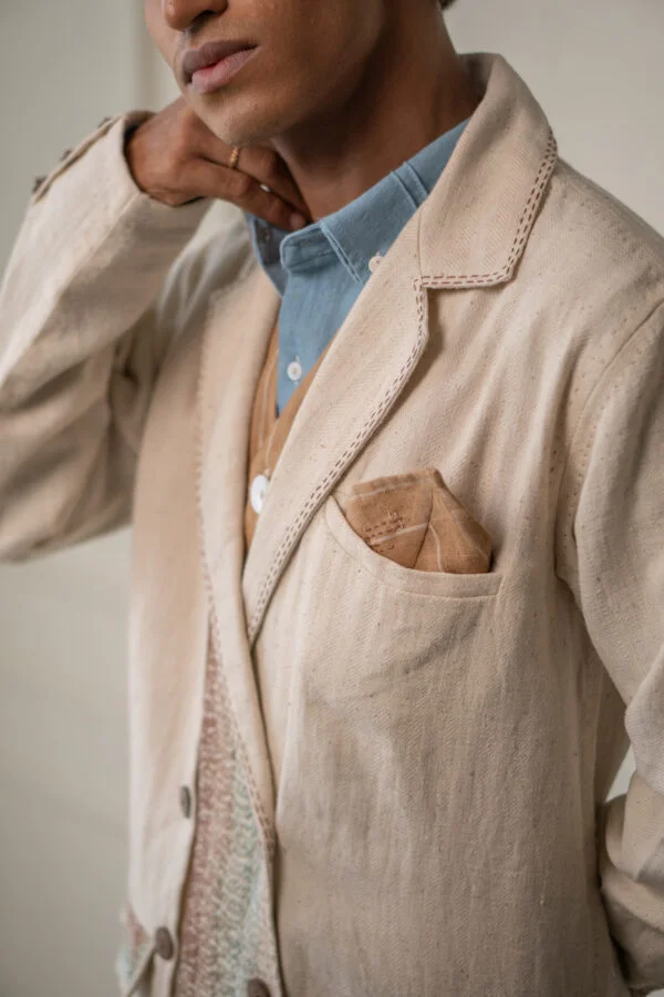 Materiality Unisex Double-Breasted Jacket - Image 4