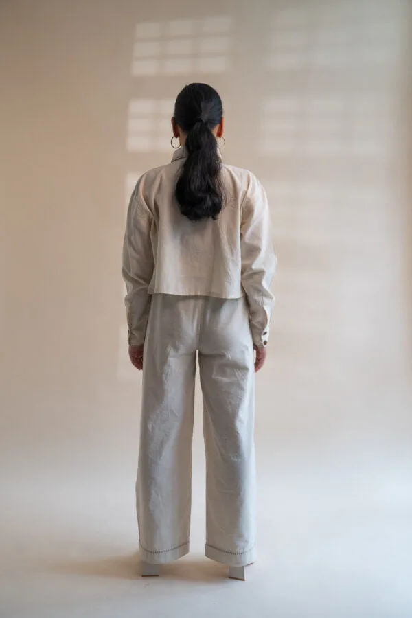 Dawning Pleated Crop Shirt - Image 6