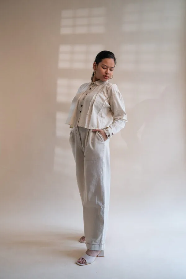 Dawning Pleated Crop Shirt - Image 5