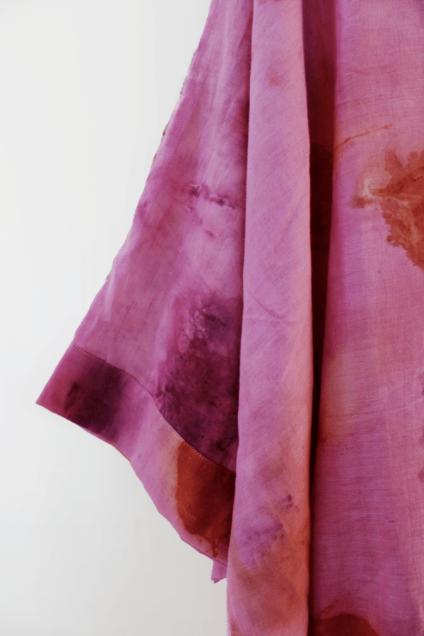 Bageeya "Serene" Pure Mul Kimono Tunic | Crafted with Sacred Temple Roses, Lac - Image 3
