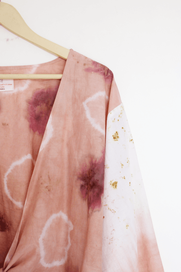 Bageeya's “ Ratanjot ” Natural Dyed Handcrafted Organic Cambric cotton | Crafted with Rose, Manjishta - Image 3