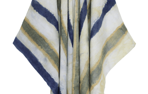 Bageeya "Indigo Harmony" Handwoven Cotton Ayurvedic Herbs Handkerchief Dress - Image 3