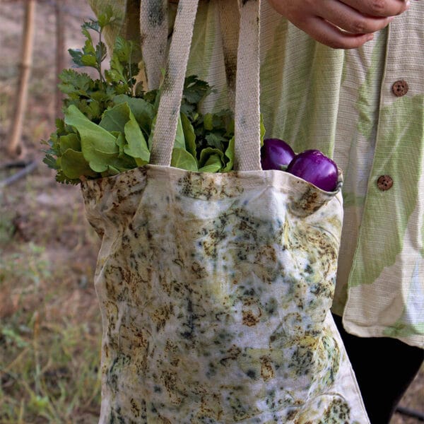 Sacred Style: Eco-Chic Packaging Tote Bags - Recycled Cotton & Temple Flower Upcycled! - Image 2