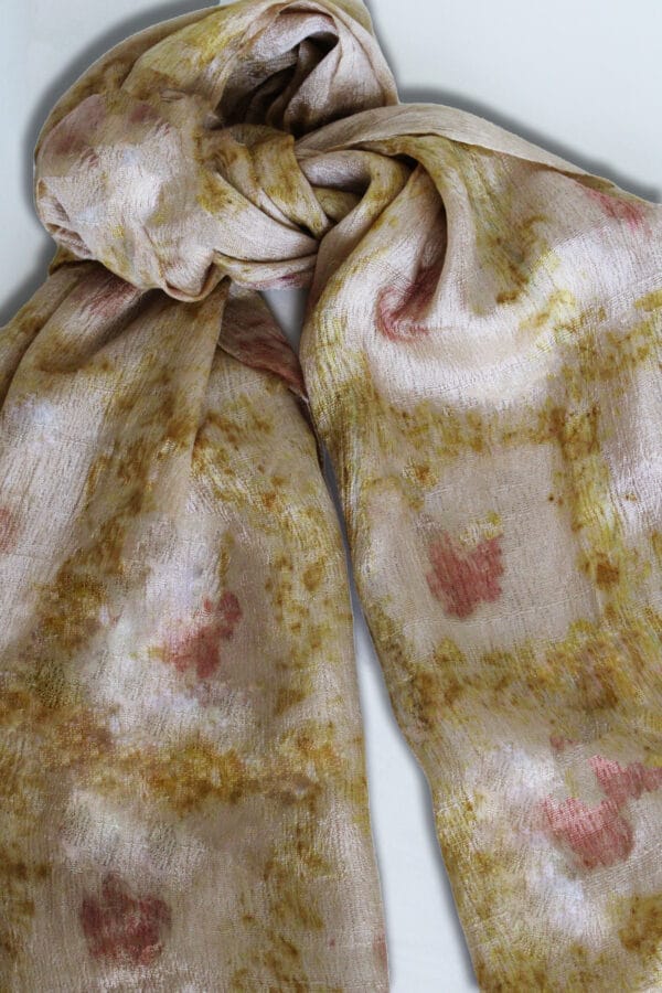 Bageeya Sundri Banana Stole Handwowoven Banana | Crafted with Temple flower Rose,Temple flower flower Marigold - Image 2