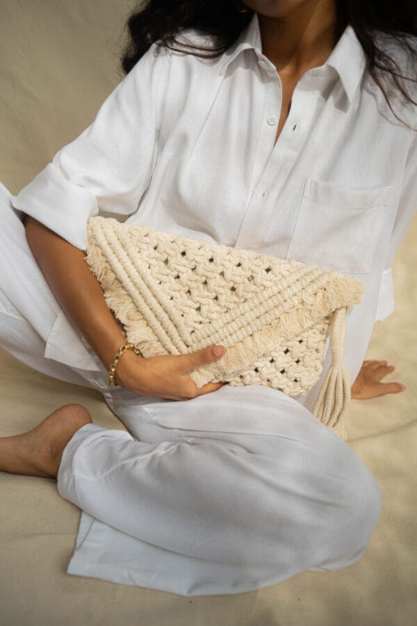 Premium Clutch Off White