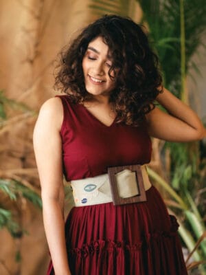 Scrabble! Handcrafted embroidered belt