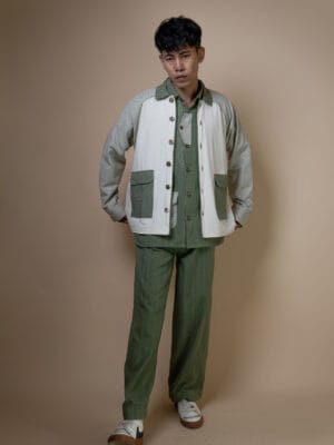 Meadows Unisex Colour Blocked Shirt Jacket