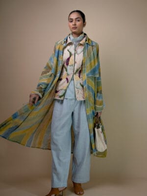 Meadows Unisex Hand Painted Trench