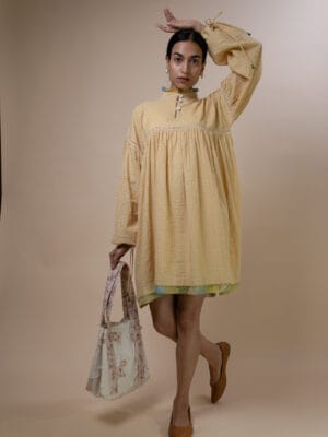 Meadows Gathered Short Dress