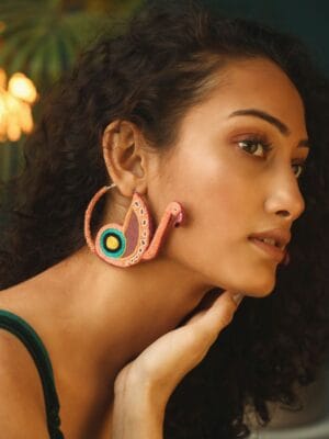 Mamma Mia! Handmade hoop earrings