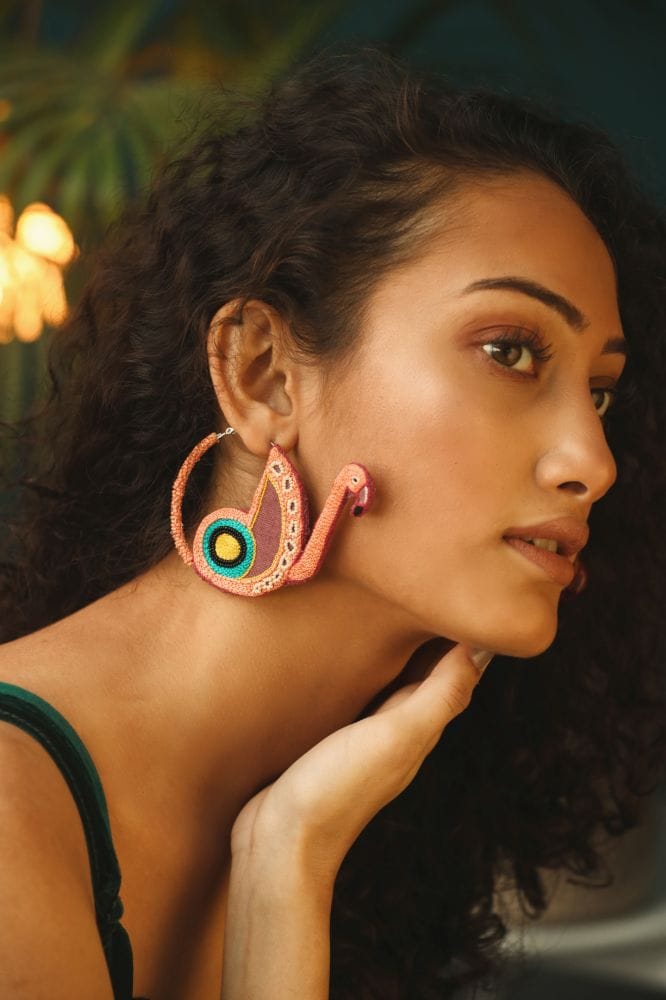 Mamma Mia! Handmade hoop earrings