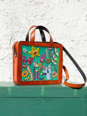Tambola!! Handcrafted embroidered leather bag