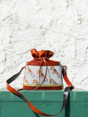 Rasna! Handmade potli leather bag
