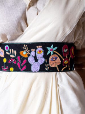 Tambola handcrafted leather belt