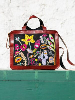 Tambola!! Handcrafted embroidered leather bag