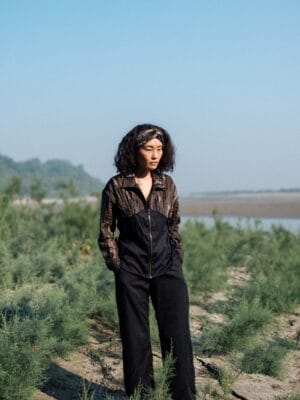 Upcycled Arizona Shirt - Black Green