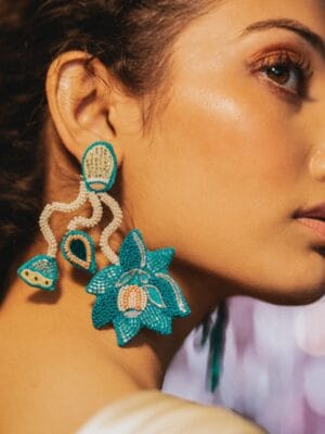 Feni handmade floral earrings