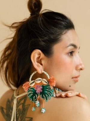 Le Morne handmade hoop earrings
