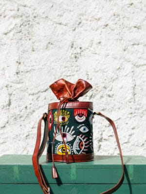 I Spy! Handmade leather potli bag