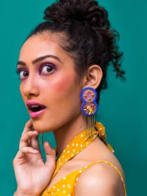 Marshmallow handmade quirky earrings