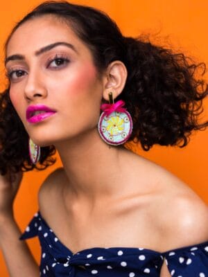 Lollipop handmade quirky earrings