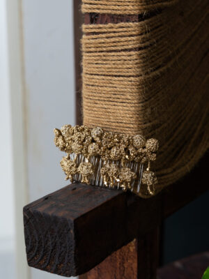 Golden Roses Hair Comb