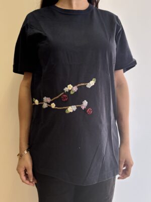 Indigo Serene Stitch T-Shirt