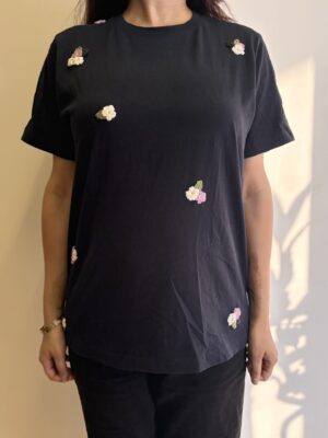 Indigo Floral Field T-Shirt