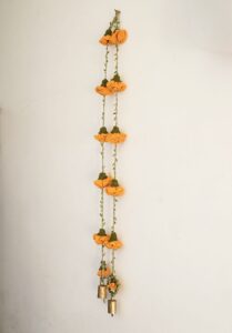 Tangerine Marigold Hangings-Set of 2 - Image 5