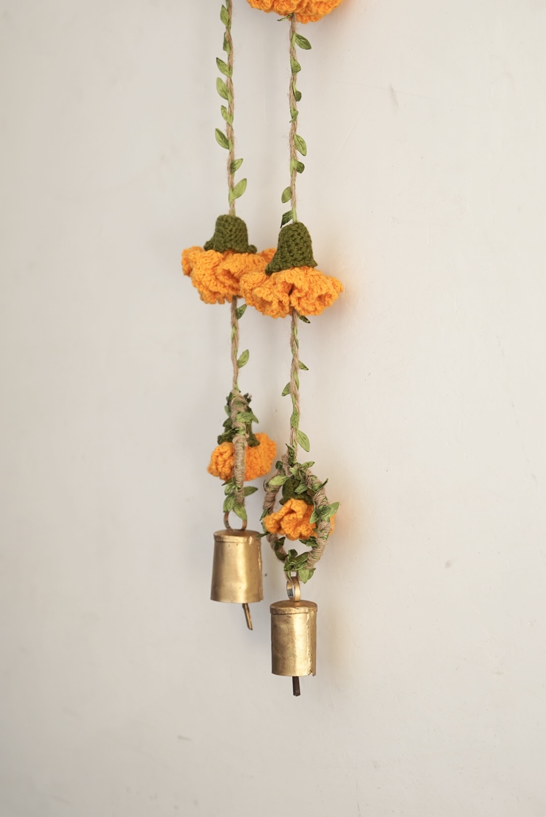 Tangerine Marigold Hangings-Set of 2 - Image 3