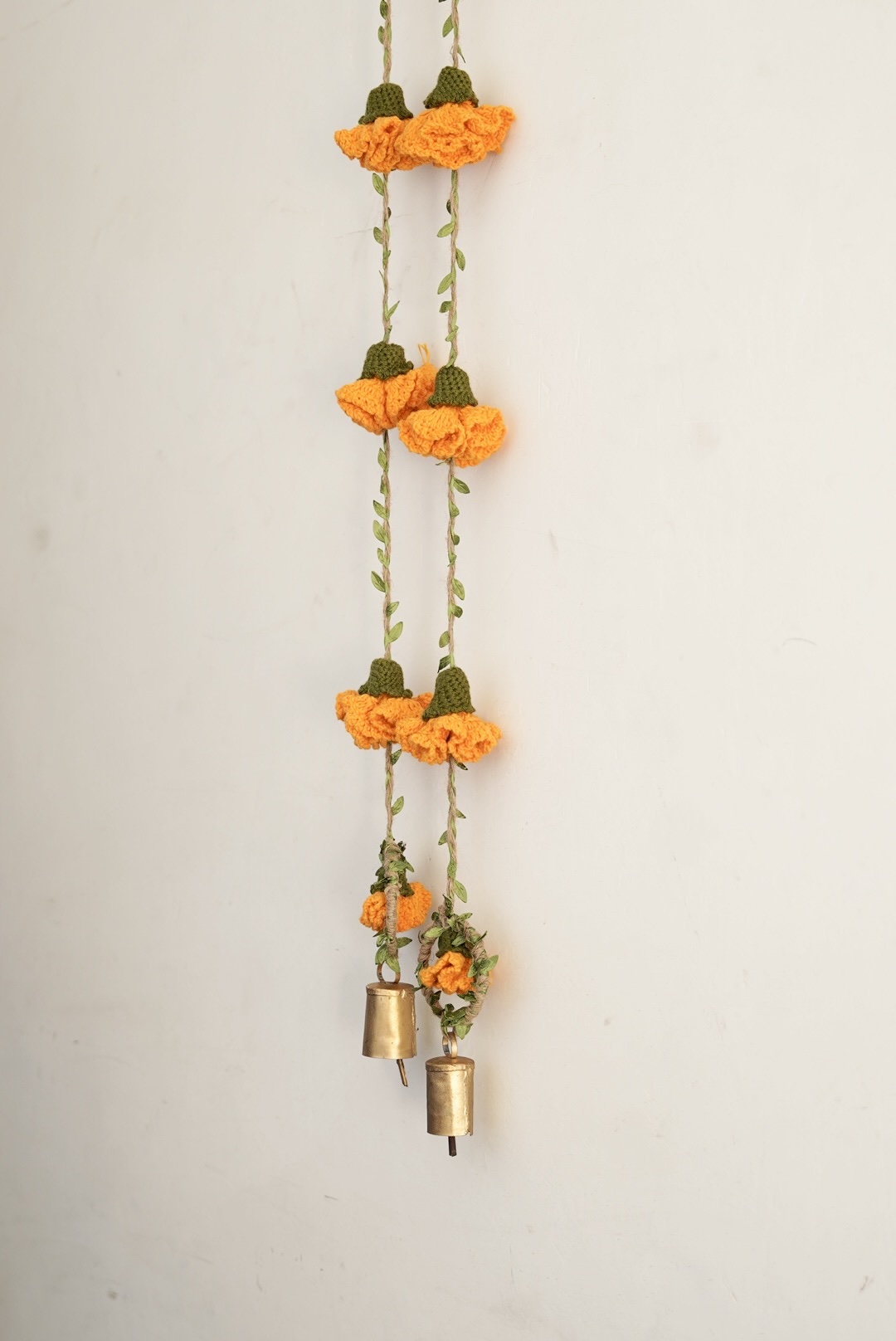 Tangerine Marigold Hangings-Set of 2 - Image 4