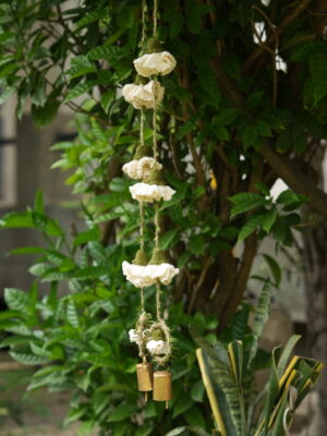 Ecru Marigold Hangings-Set of 2