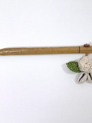 Ecru Flower Hair Stick