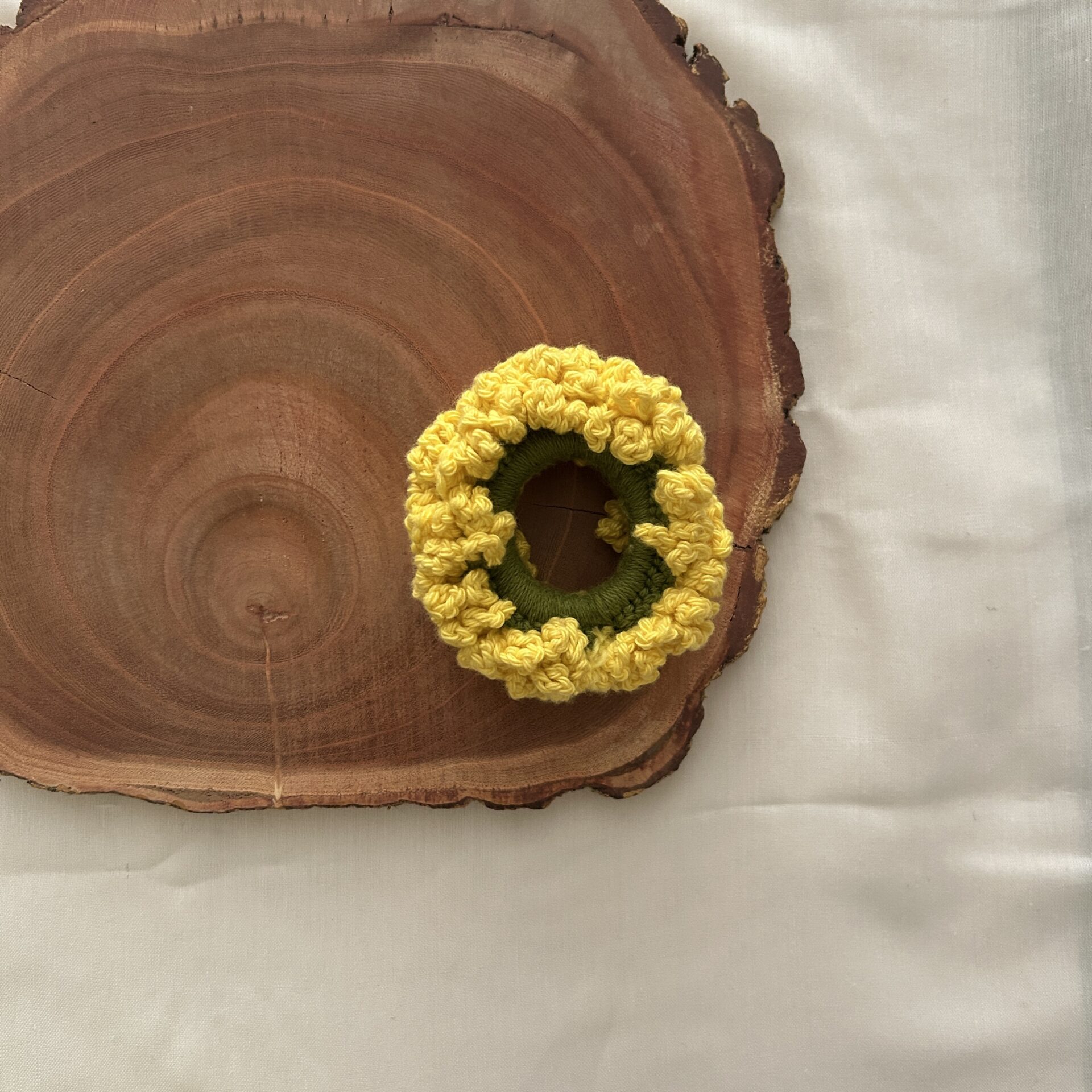 Yellow Gajra Scrunchie - Image 3