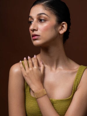 Golden Spiral Meadow Bracelet