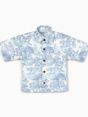 Country Toile Shirt in Blue