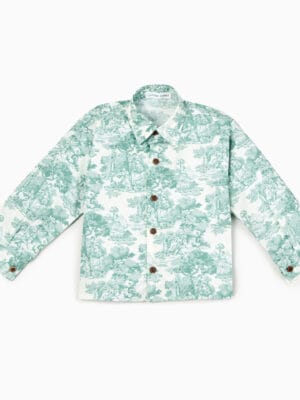 Country Toile Shirt in Green