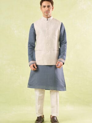 White Textured Jacket