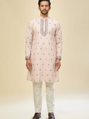 Pink Printed Kurta Set