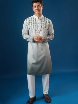 Green Ombre Kurta Set