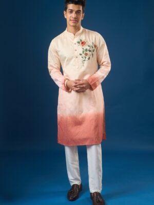 Pink Ombre Kurta Set
