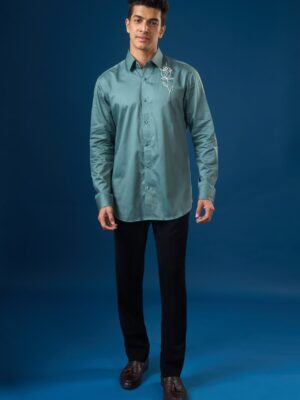 Rama Green Rose Shirt