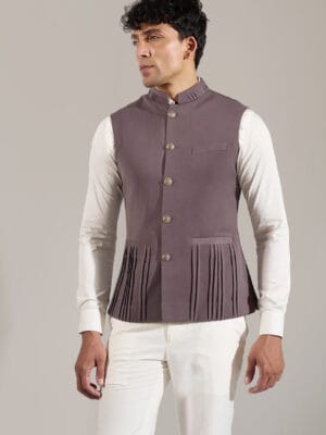 Grey Pinktuck Jacket