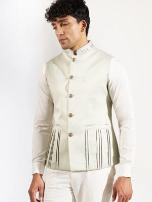 Pista Green Pinktuck Jacket