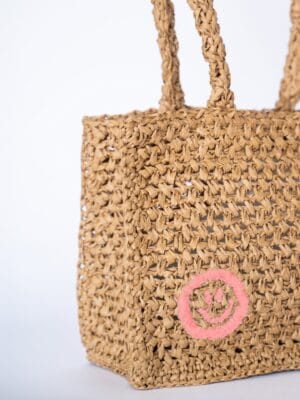 Raffia Mini Tote Bag