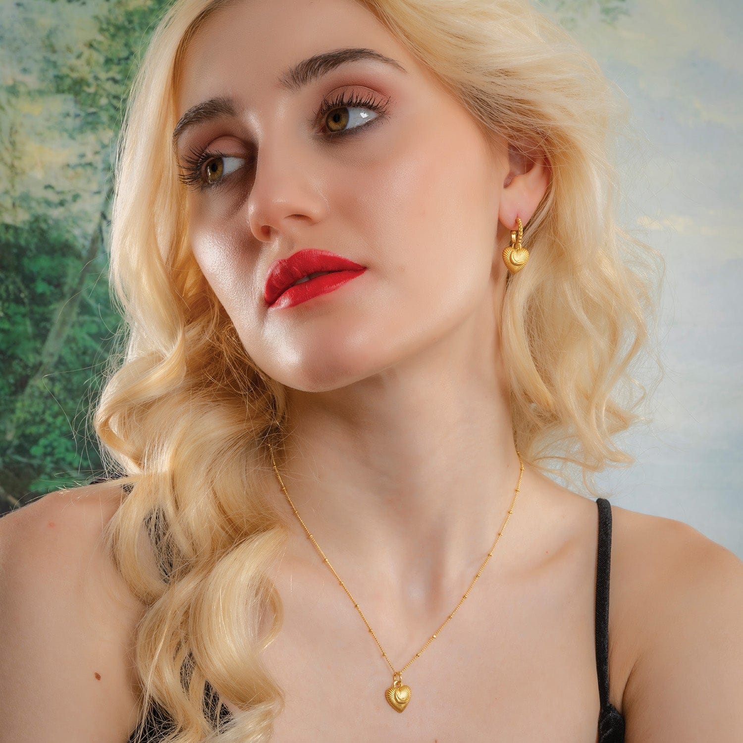 Celestial Amore Drop Earrings for Women and Girls | 925 Sterling Silver Earrings with 22KT Real Gold Plating | Elegant Celestial Drop Jewelry - Image 4