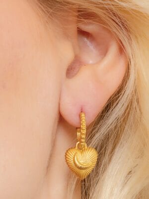 Celestial Amore Drop Earrings for Women and Girls | 925 Sterling Silver Earrings with 22KT Real Gold Plating | Elegant Celestial Drop Jewelry