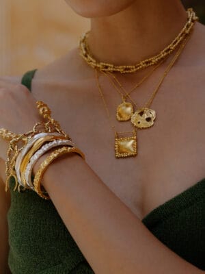 22KT Gold Plated Keepsake Memorial Charm Necklace on Premium Brass Alloy