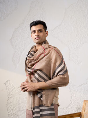 Arrow Soft Fine Wool Cashmere Stole