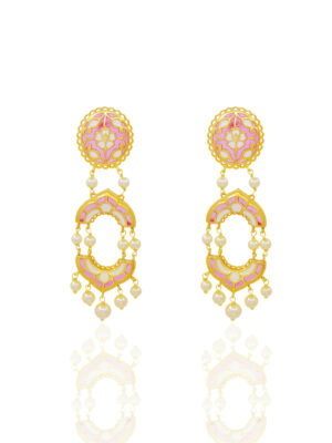 Arshia Gulaabi Dangle Earrings